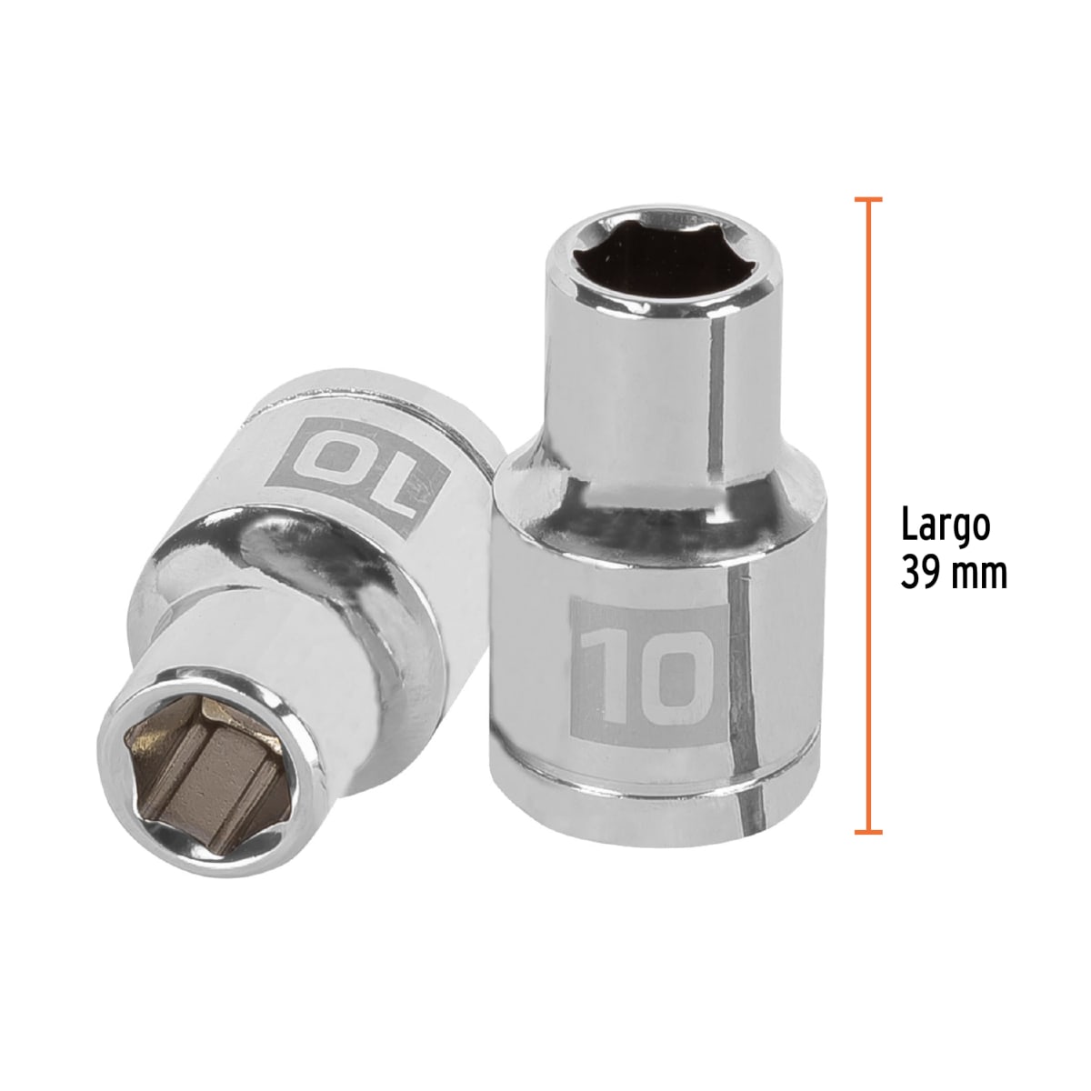 Dado hexagonal encastre 1/2'' de 10 mm. truper3