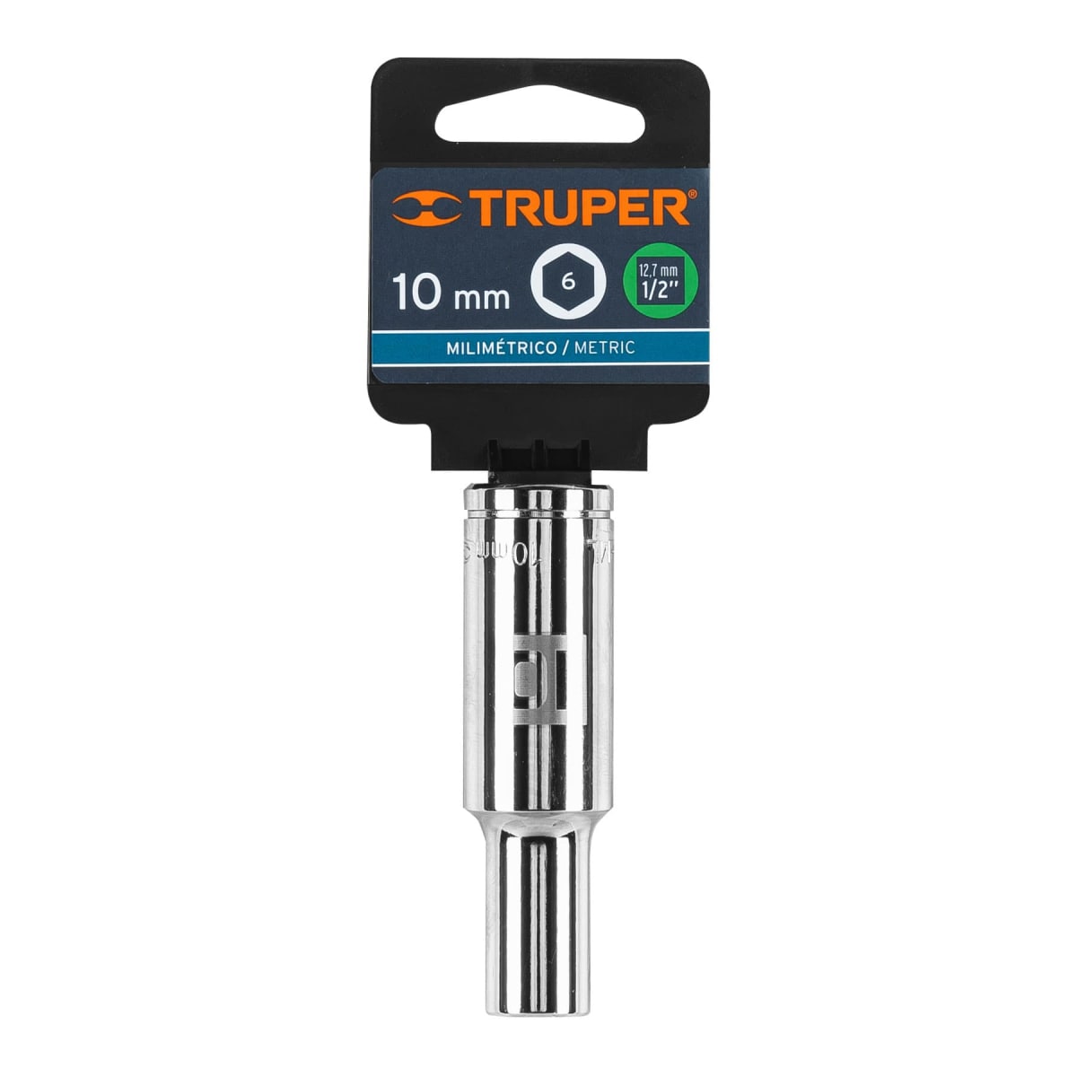 Dado tubular hexagonal encastre 1/2'' de 10 mm. truper4