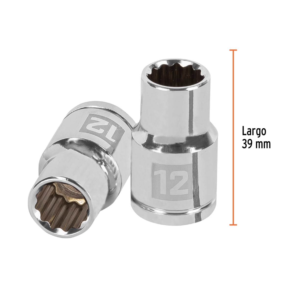 Dado poligonal encastre 1/2'' de 12 mm Truper3