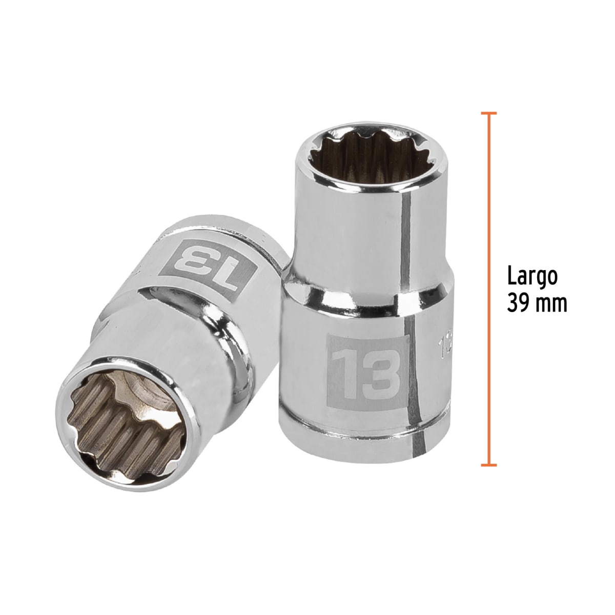 Dado poligonal encastre 1/2'' de 13 mm Truper3