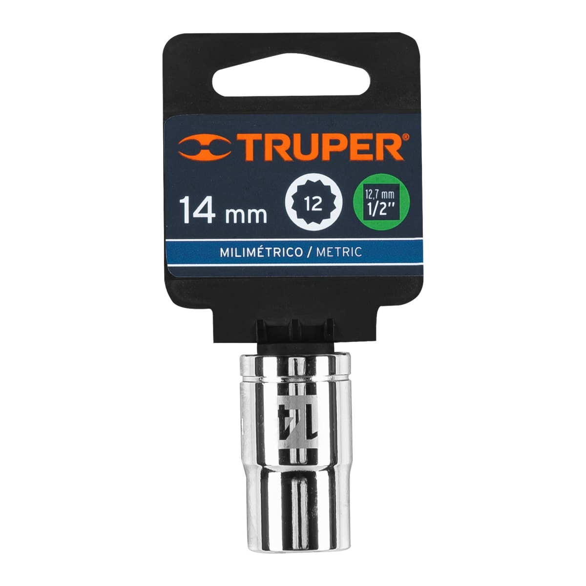 Dado poligonal encastre 1/2´´ de 14 mm, Truper4