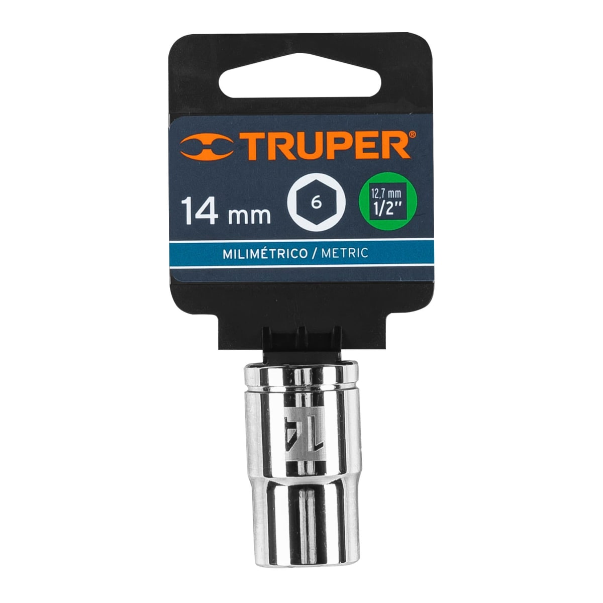 Dado hexagonal encastre 1/2'' de 14 mm. truper4