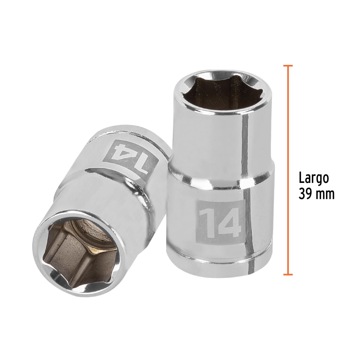 Dado hexagonal encastre 1/2'' de 14 mm. truper3