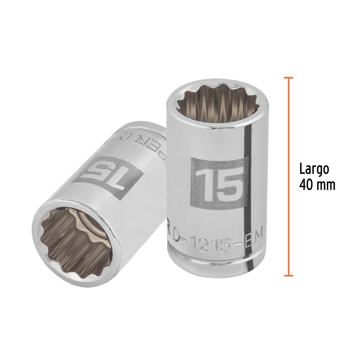Dado poligonal encastre 1/2'' de 15 mm Truper3