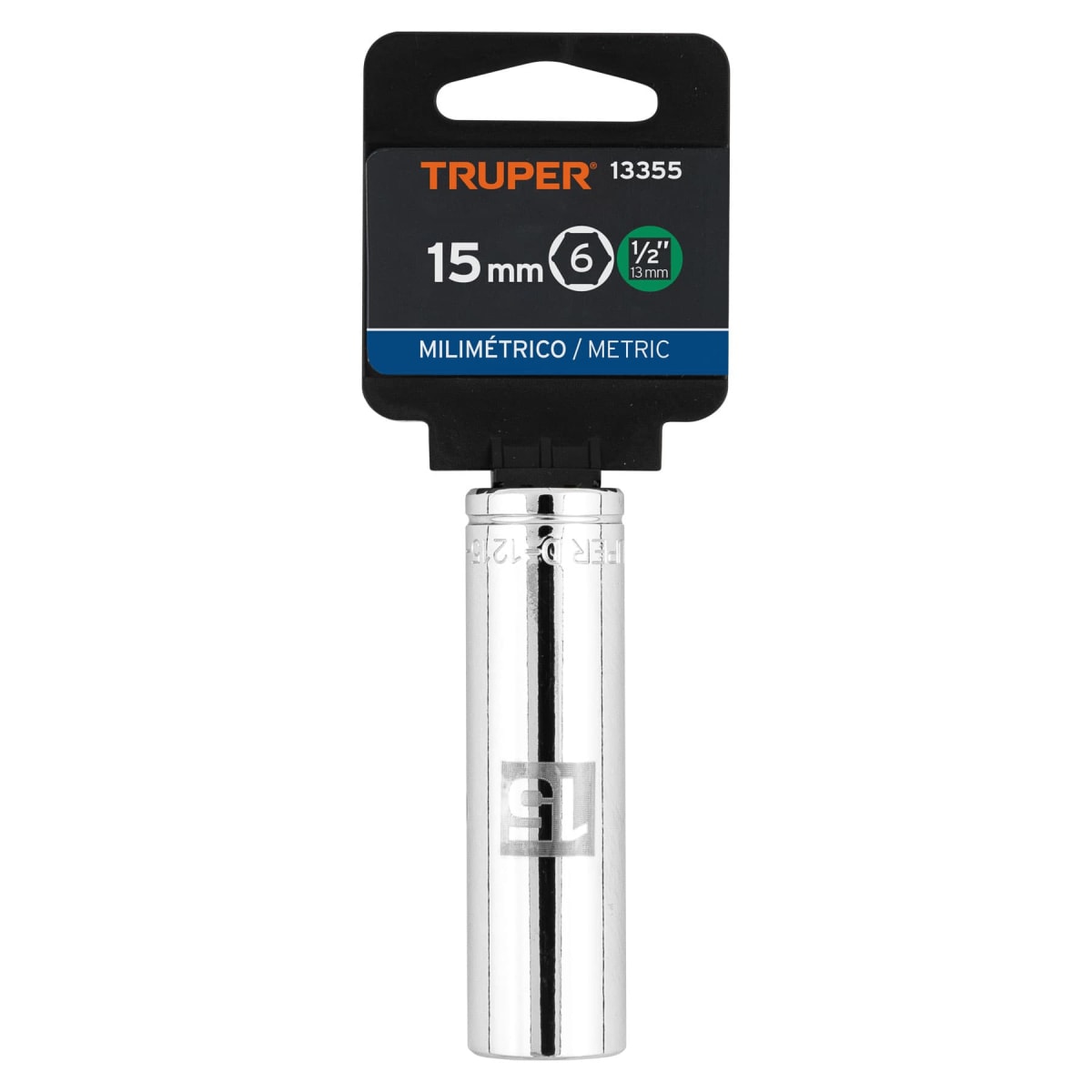 Dado tubular hexagonal encastre 1/2'' de 15 mm Truper4