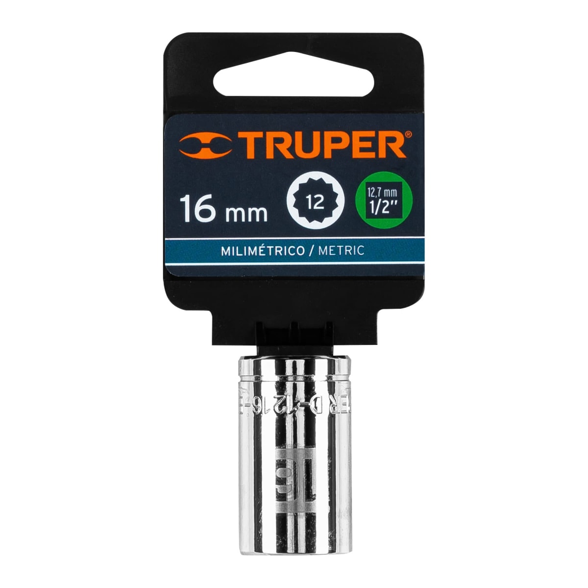 Dado poligonal encastre 1/2´´ de 16 mm, Truper4