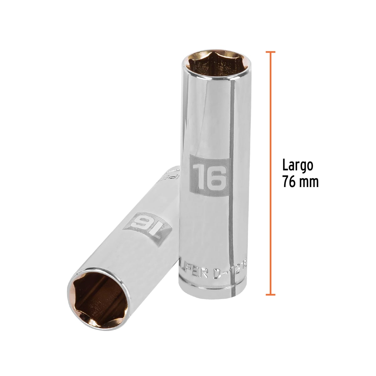 Dado tubular hexagonal encastre 1/2'' de 16 mm Truper3