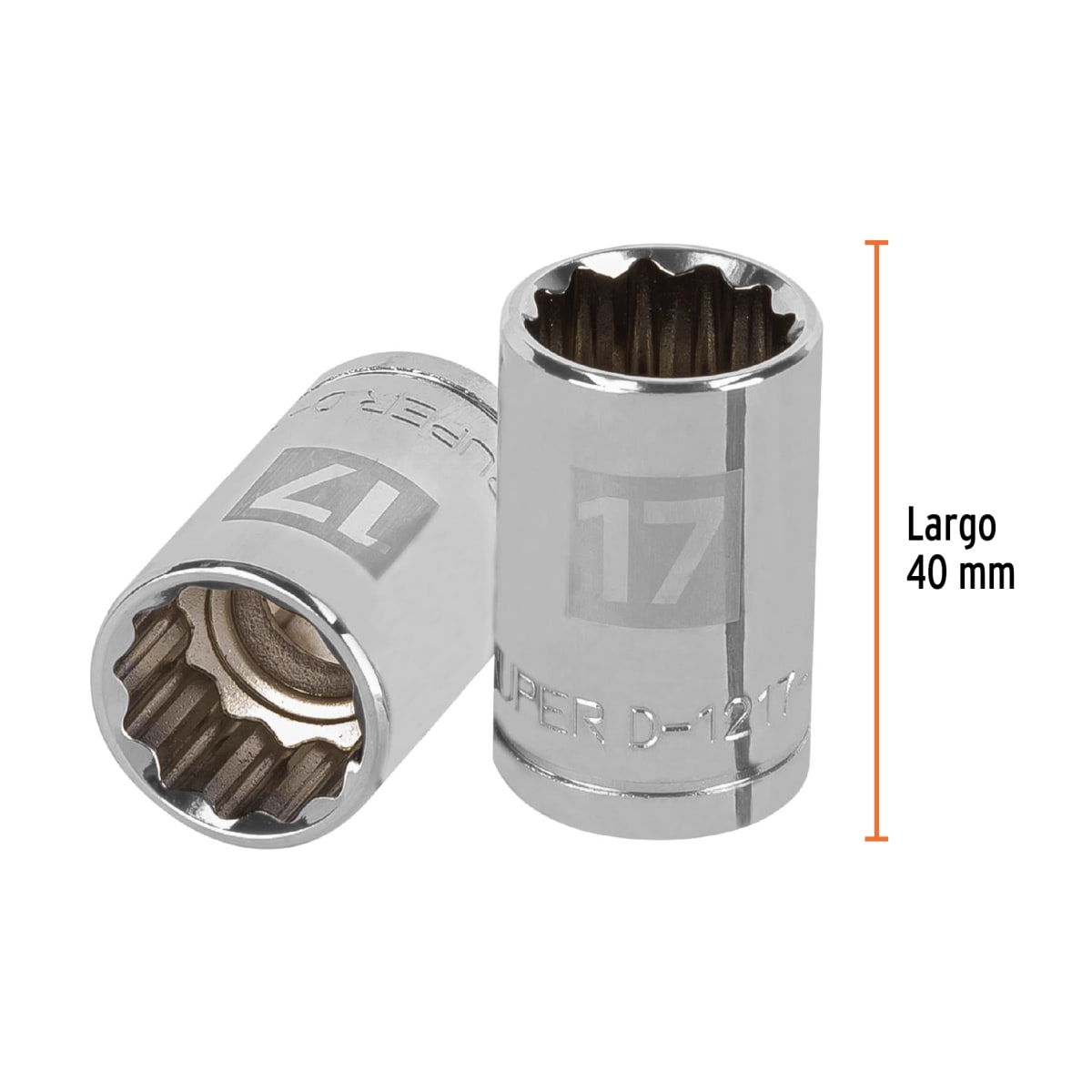 Dado poligonal encastre 1/2'' de 17 mm Truper3
