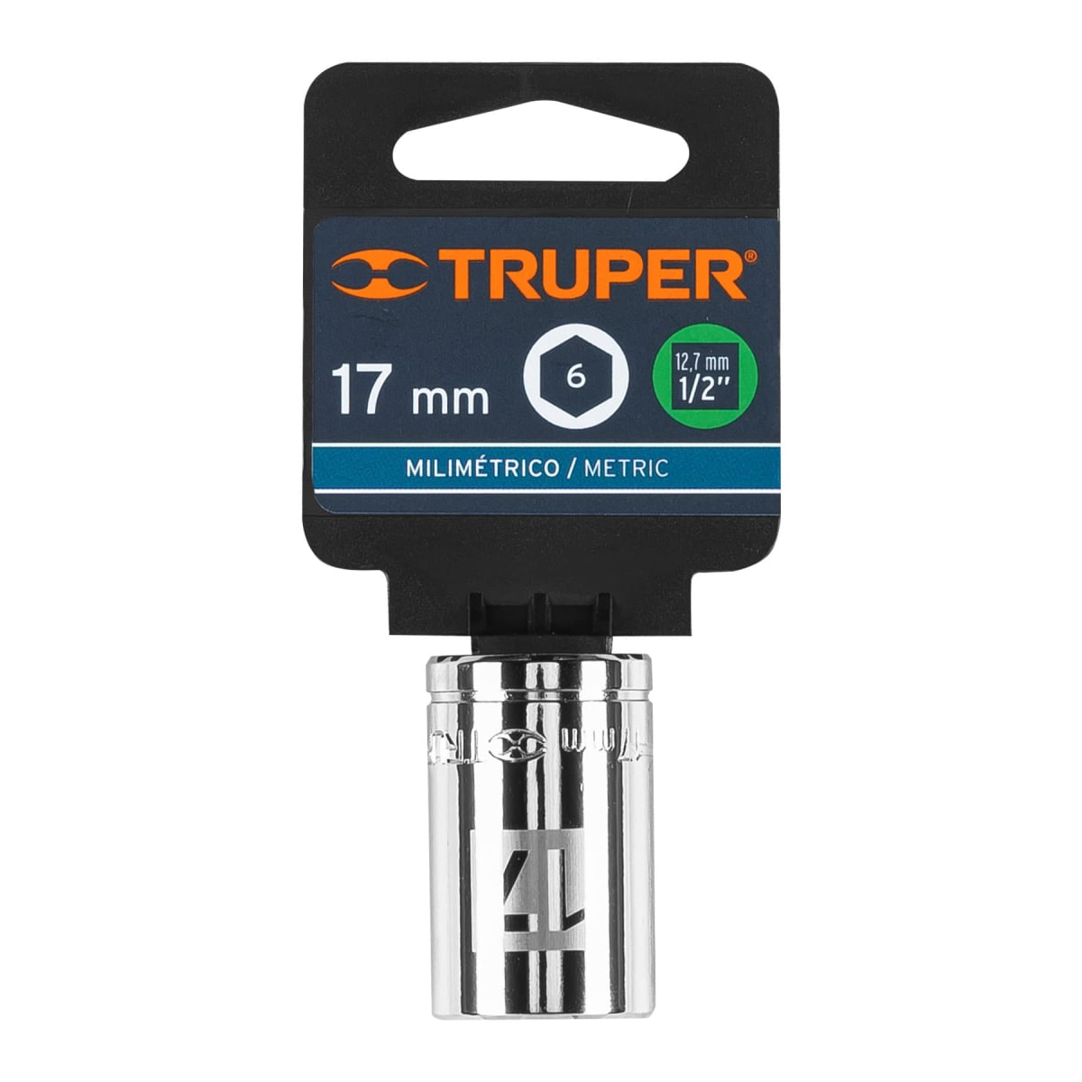 Dado hexagonal encastre 1/2'' de 17 mm. truper4