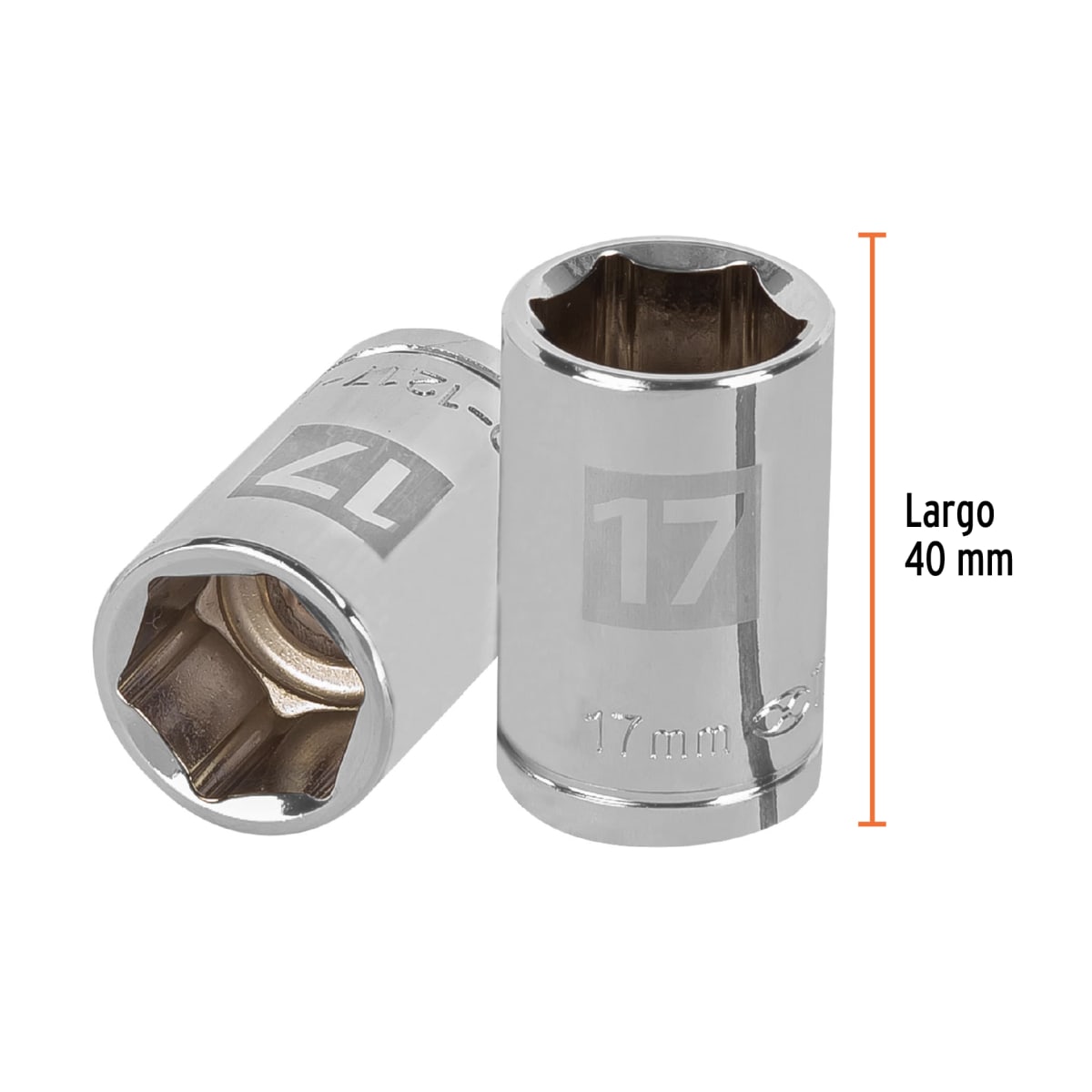 Dado hexagonal encastre 1/2'' de 17 mm. truper3