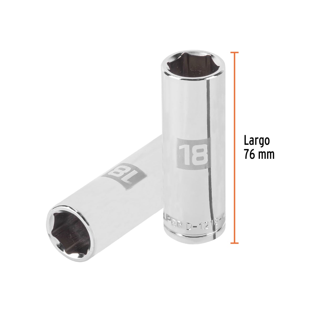 Dado tubular hexagonal encastre 1/2'' de 18 mm Truper3