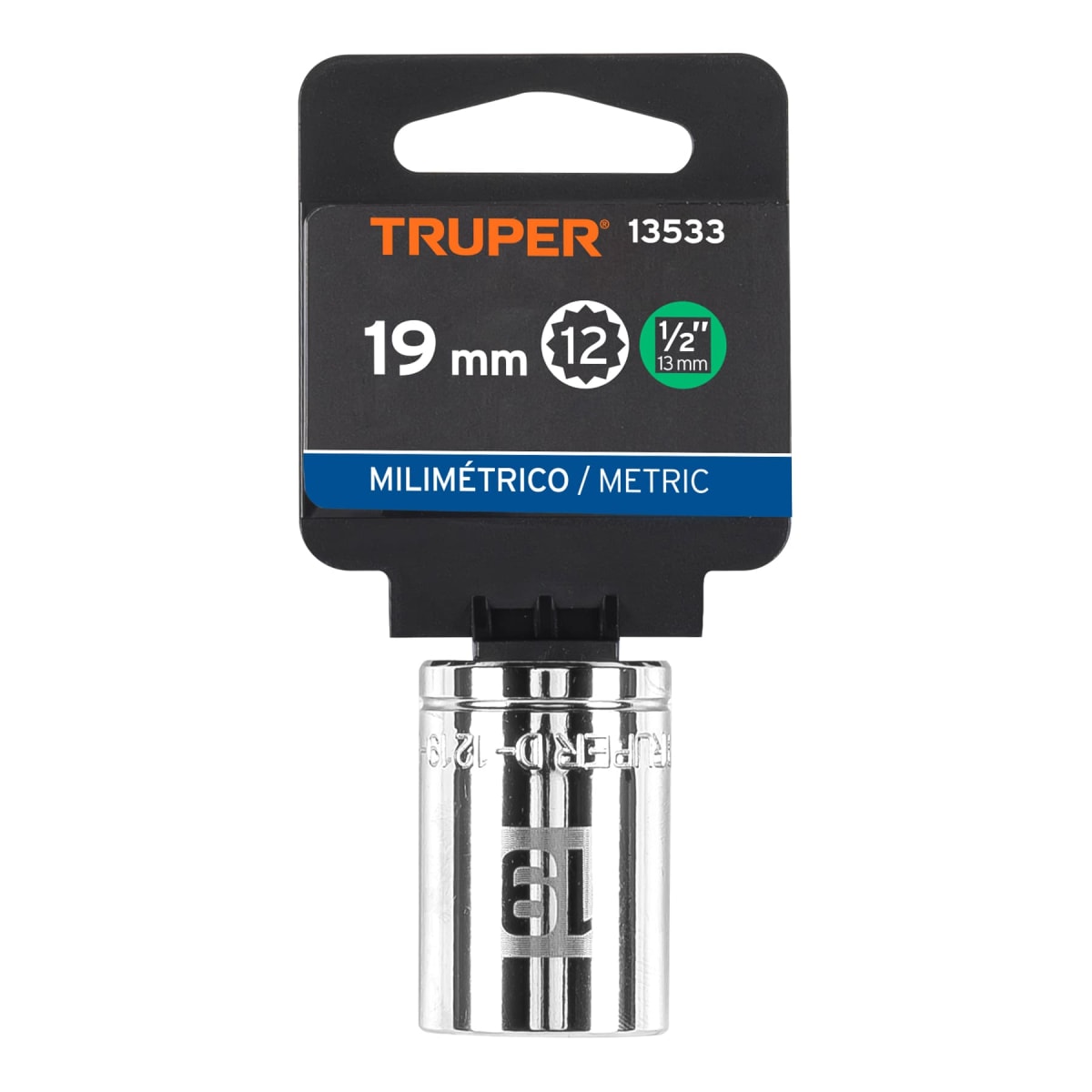 Dado poligonal encastre 1/2'' de 19 mm Truper4