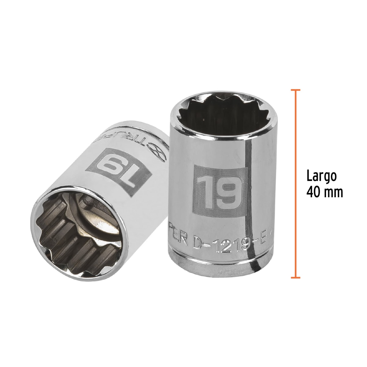 Dado poligonal encastre 1/2'' de 19 mm Truper3