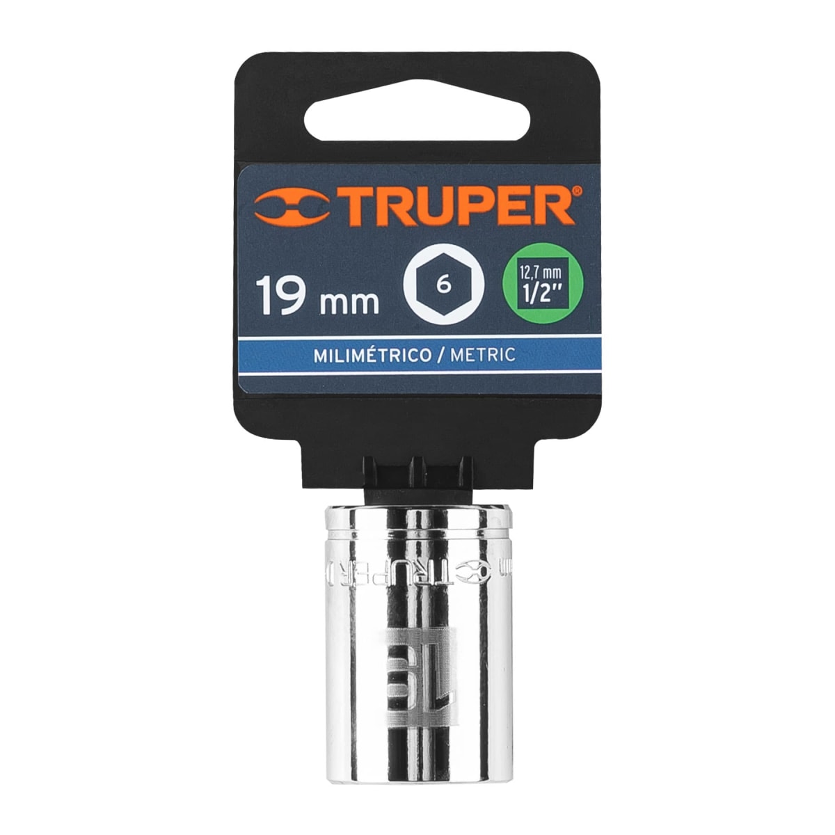 Dado hexagonal encastre 1/2'' de 19 mm. truper4