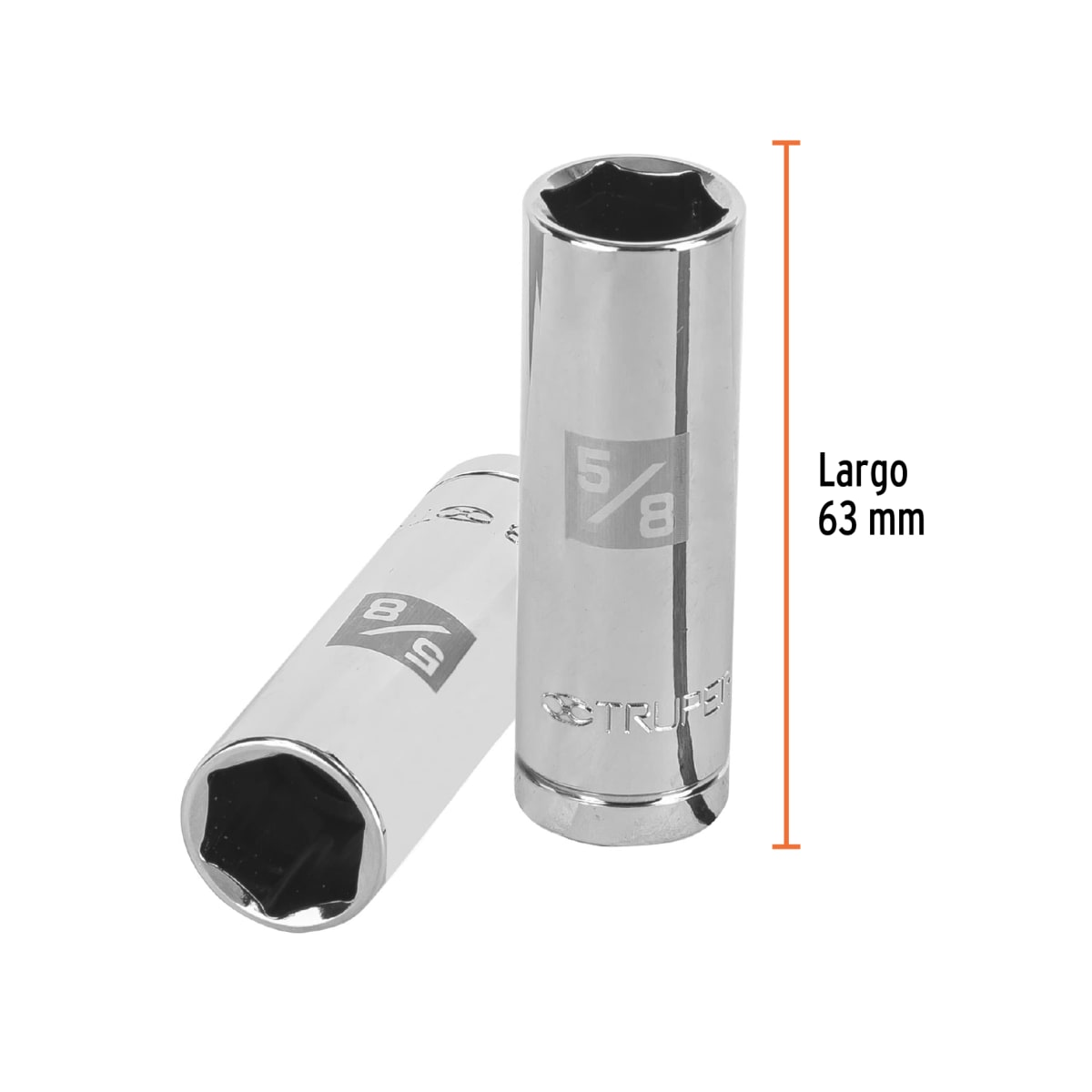 Dado tubular hexagonal encastre 1/2'' para bujía de 13/16'' Truper3