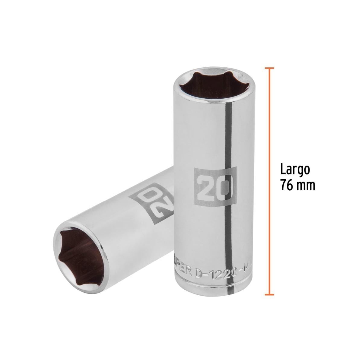 Dado tubular hexagonal encastre 1/2'' de 20 mm Truper3