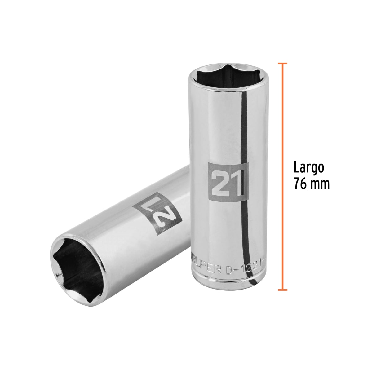 Dado tubular hexagonal encastre 1/2'' de 21 mm Truper3