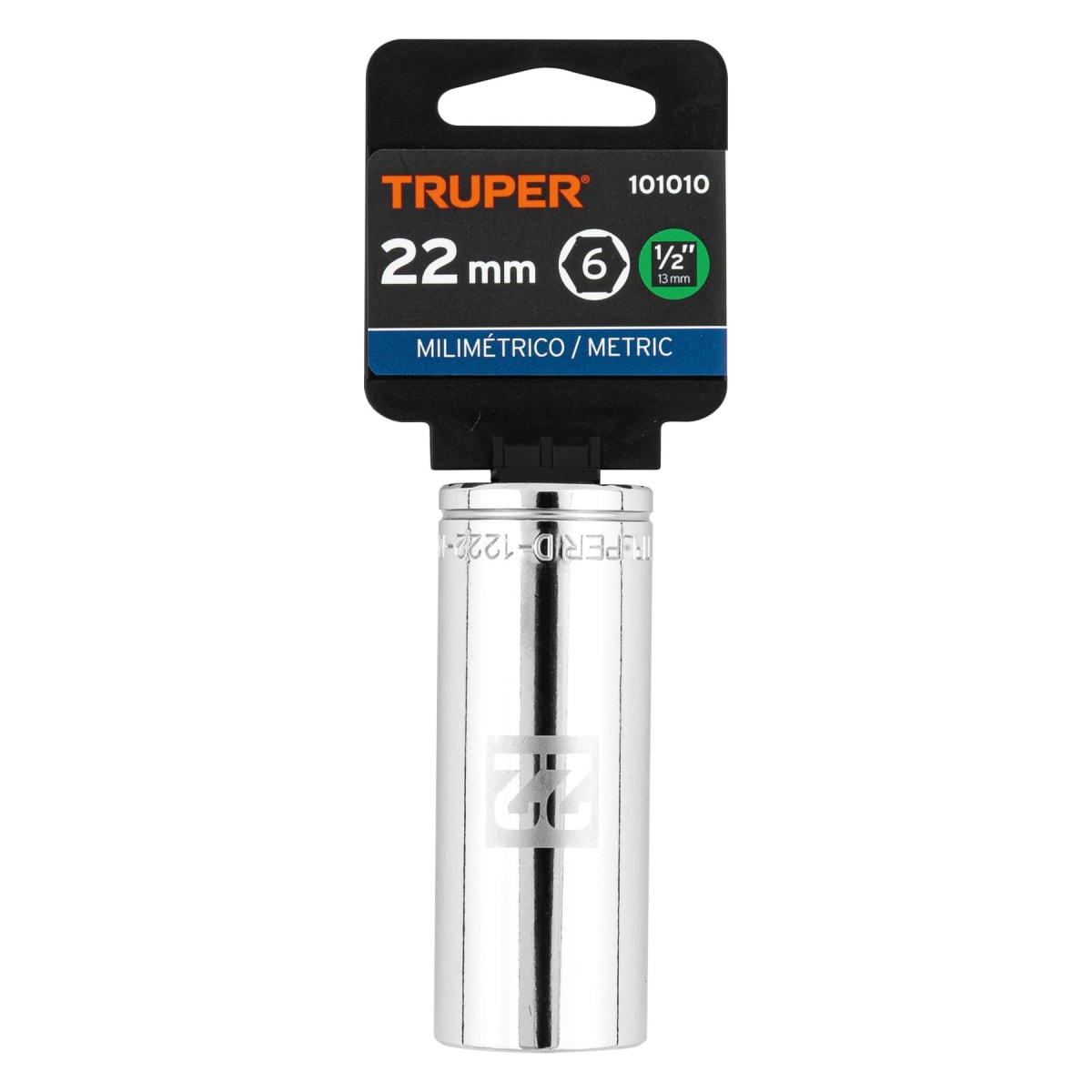 Dado tubular hexagonal encastre 1/2'' de 22 mm Truper4