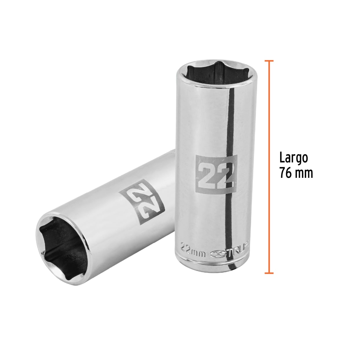 Dado tubular hexagonal encastre 1/2'' de 22 mm Truper3