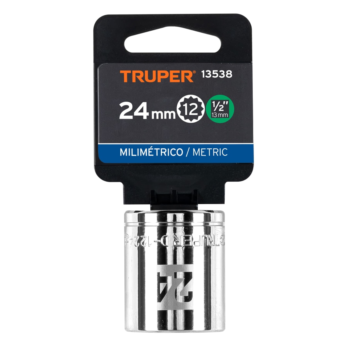 Dado poligonal encastre 1/2'' de 24 mm Truper4