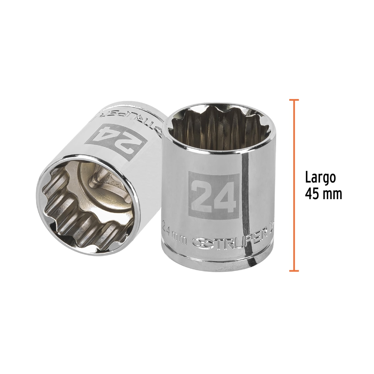 Dado poligonal encastre 1/2'' de 24 mm Truper3