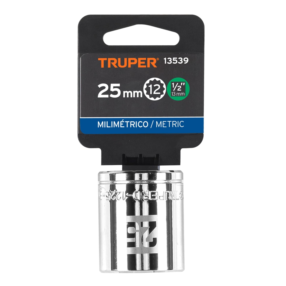 Dado poligonal encastre 1/2´´ de 25 mm, Truper4