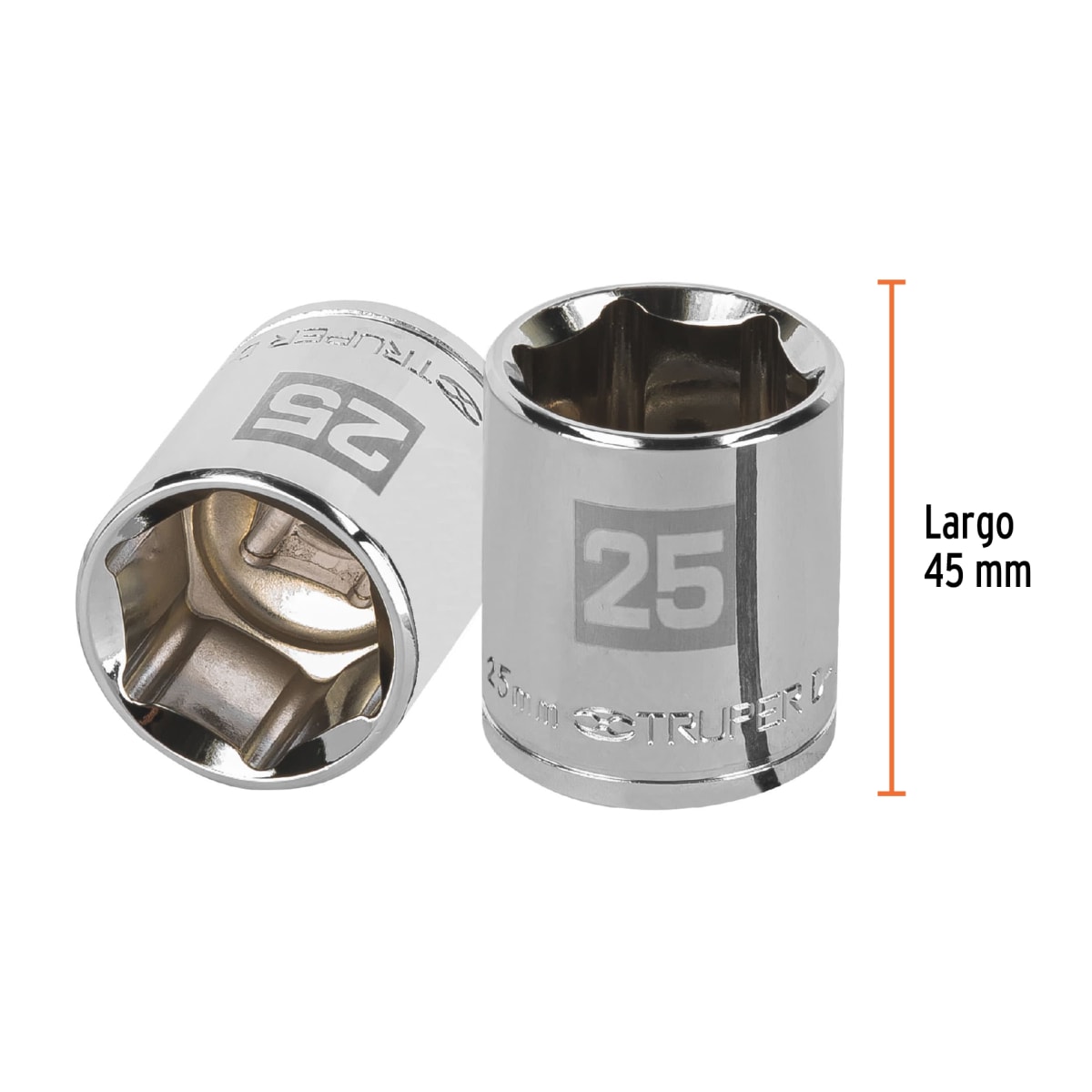 Dado hexagonal encastre 1/2'' de 25 mm. truper3