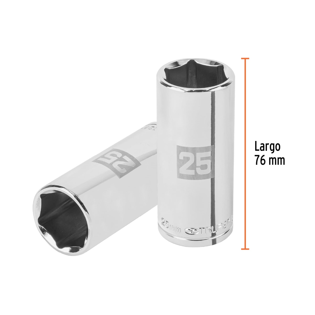 Dado tubular hexagonal encastre 1/2'' de 25 mm Truper3