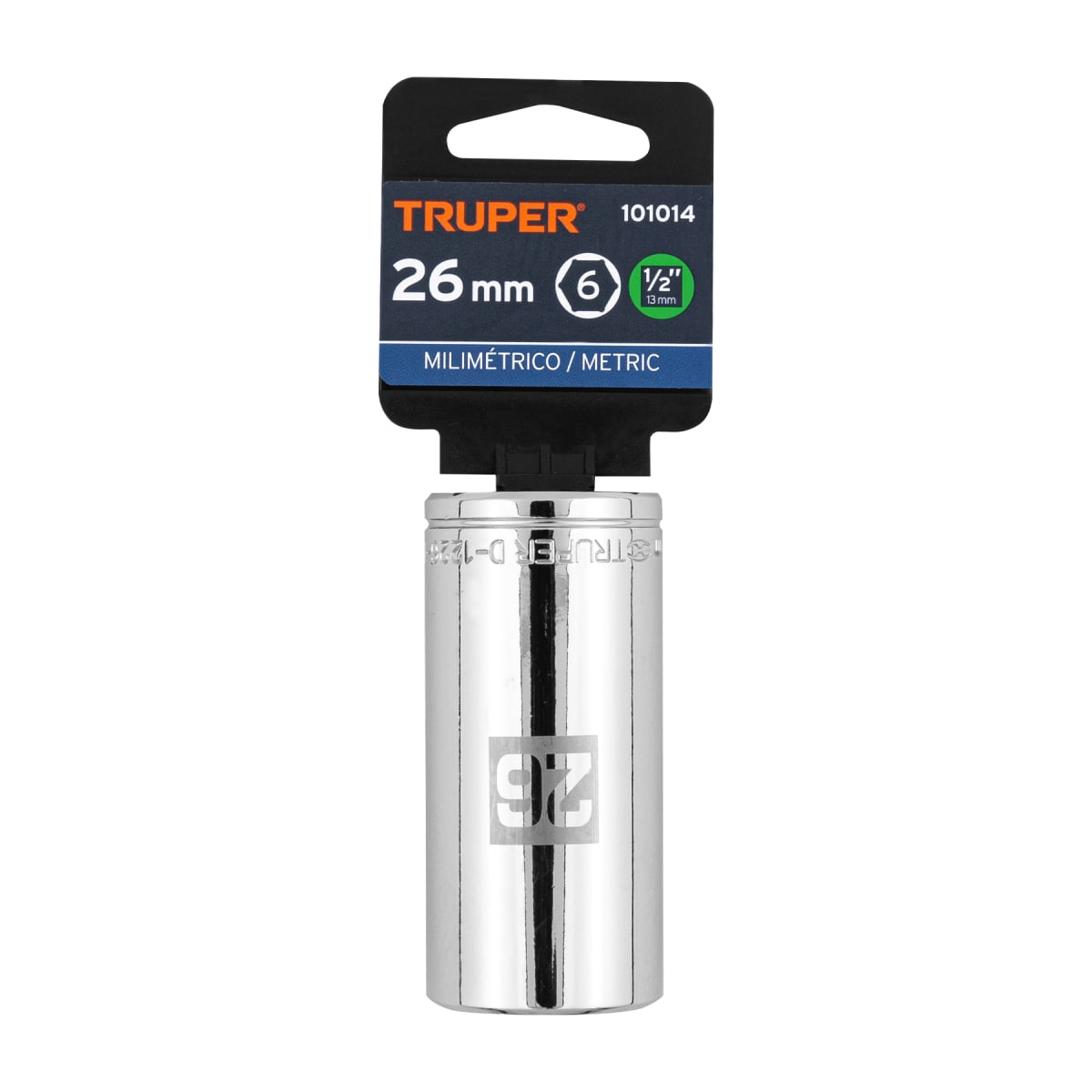 Dado tubular hexagonal encastre 1/2'' de 26 mm Truper4