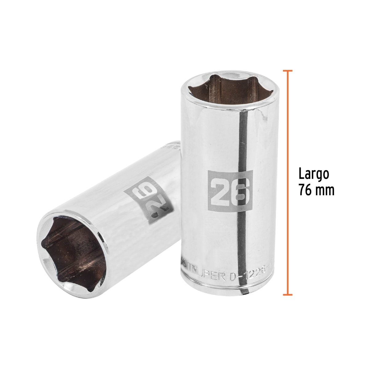 Dado tubular hexagonal encastre 1/2'' de 26 mm Truper3