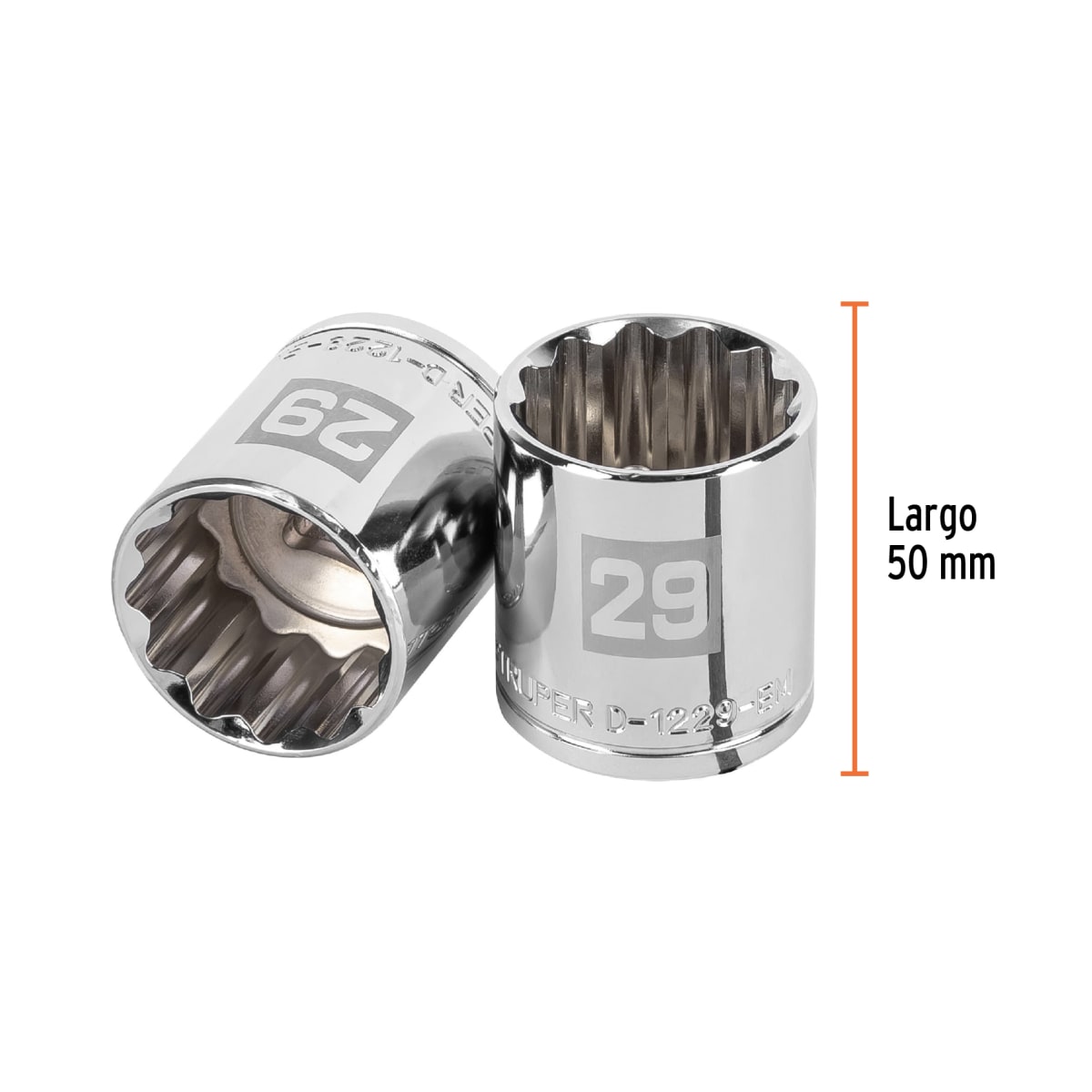 Dado poligonal encastre 1/2´´ de 29 mm, Truper3