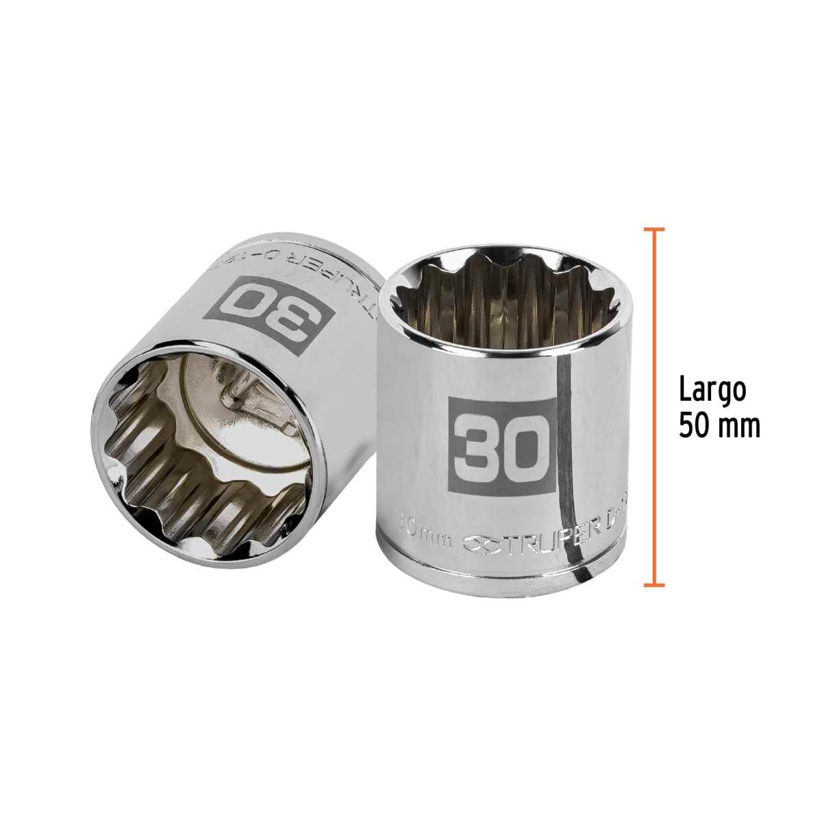 Dado poligonal encastre 1/2'' de 30 mm Truper3