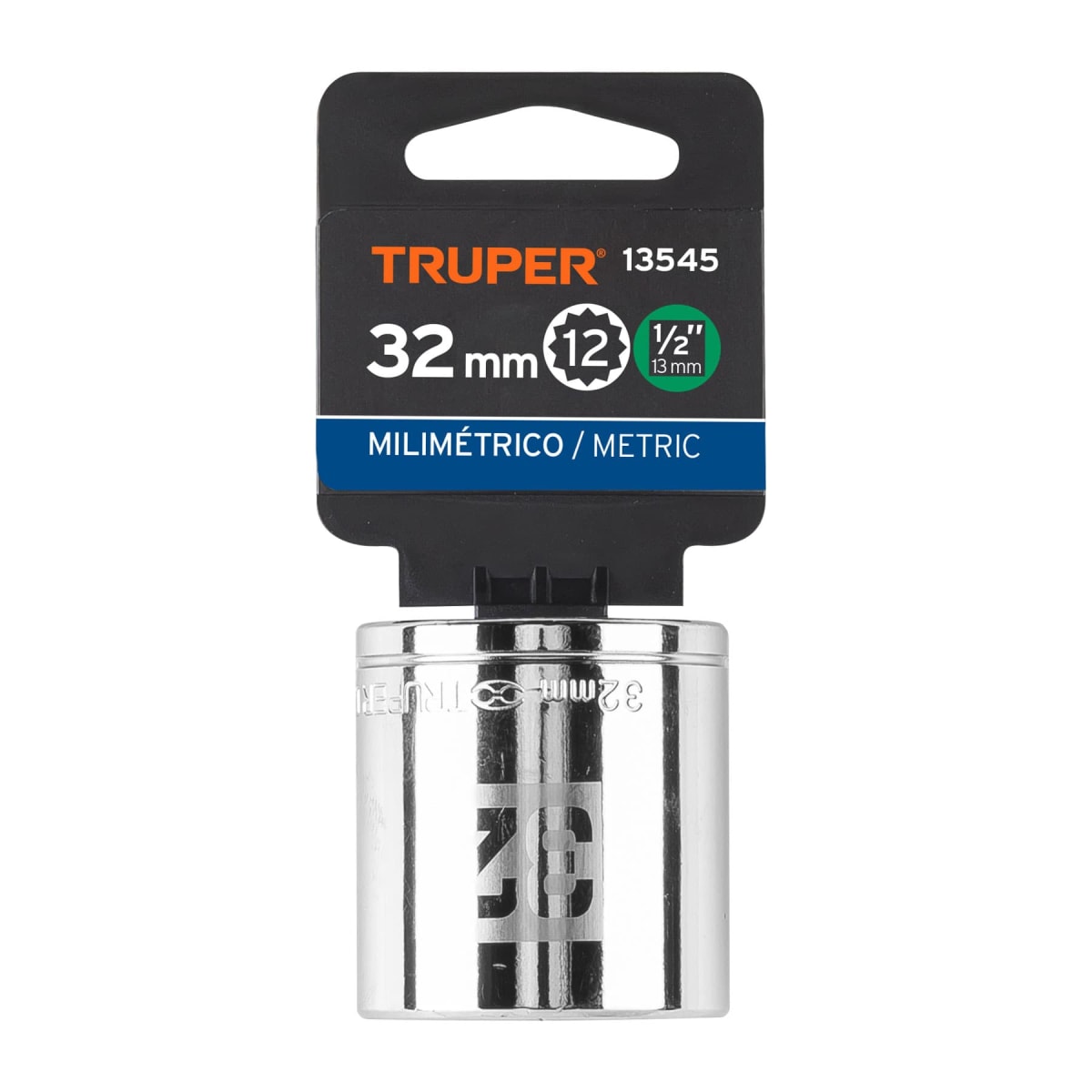 Dado poligonal encastre 1/2'' de 32 mm Truper4