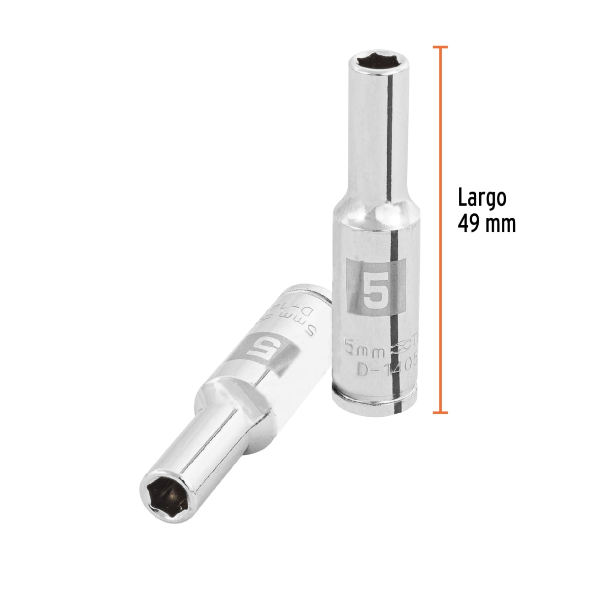 Dado tubular hexagonal encastre 1/4´´ de 5 mm, Truper3