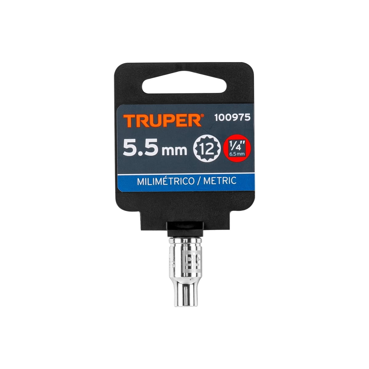 Dado poligonal encastre 1/4´´ de 5.5 mm, Truper4