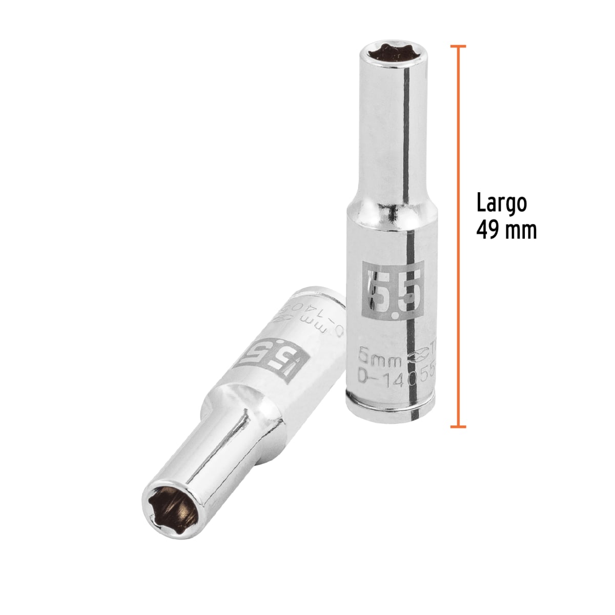 Dado tubular hexagonal encastre 1/4´´ de 5.5 mm, Truper3