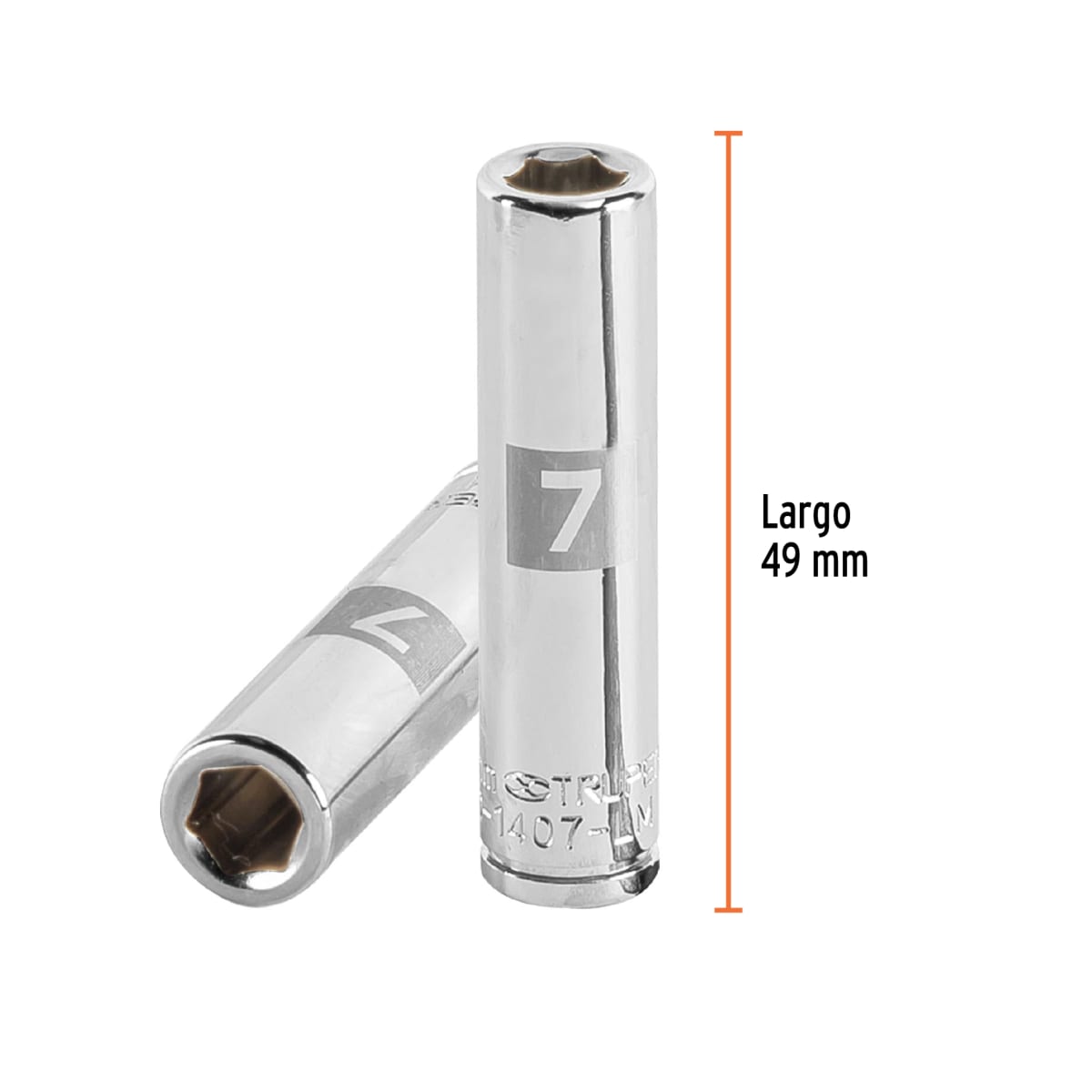 Dado tubular hexagonal encastre 1/4'' de 7 mm Truper3