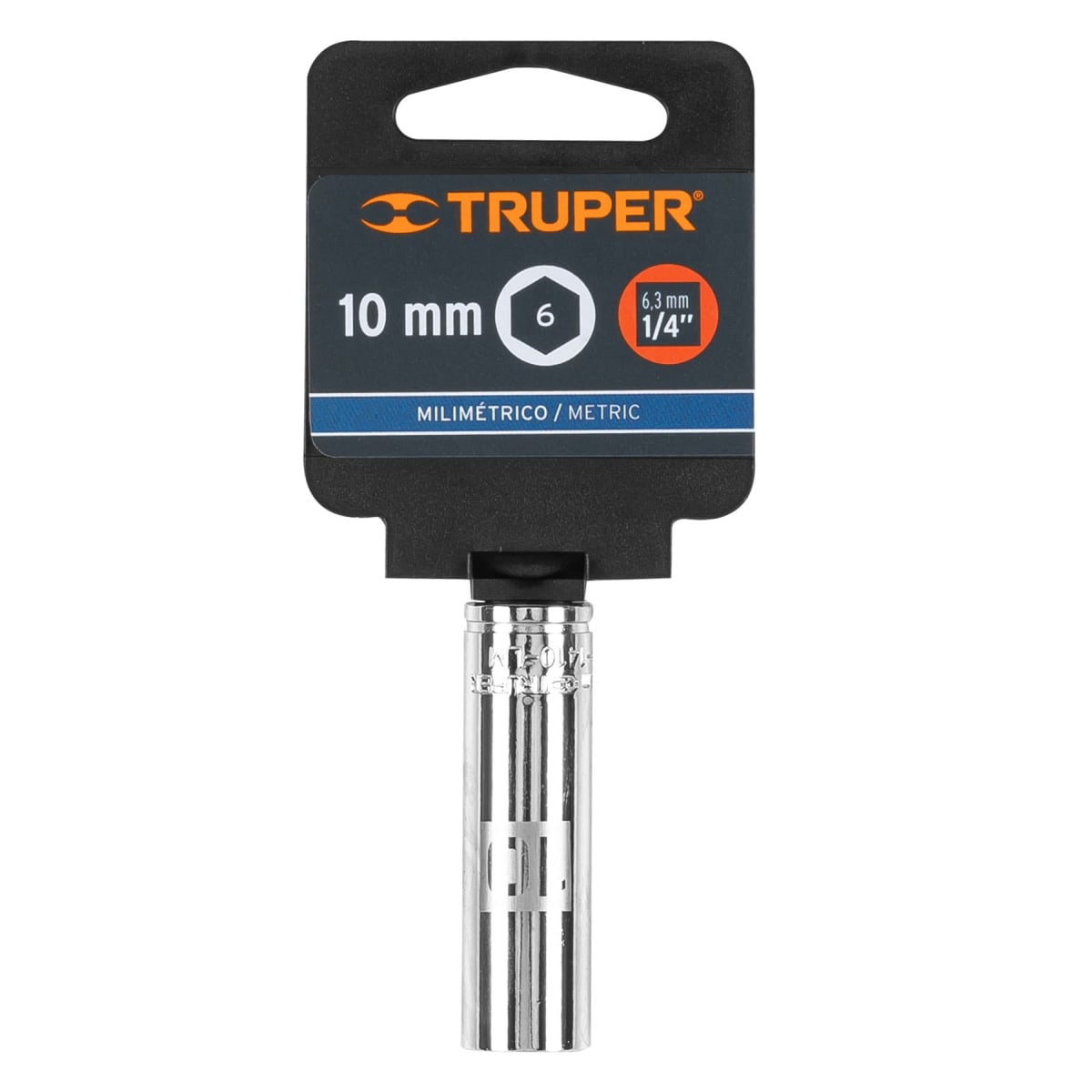 Dado tubular hexagonal encastre 1/4'' de 10 mm Truper4
