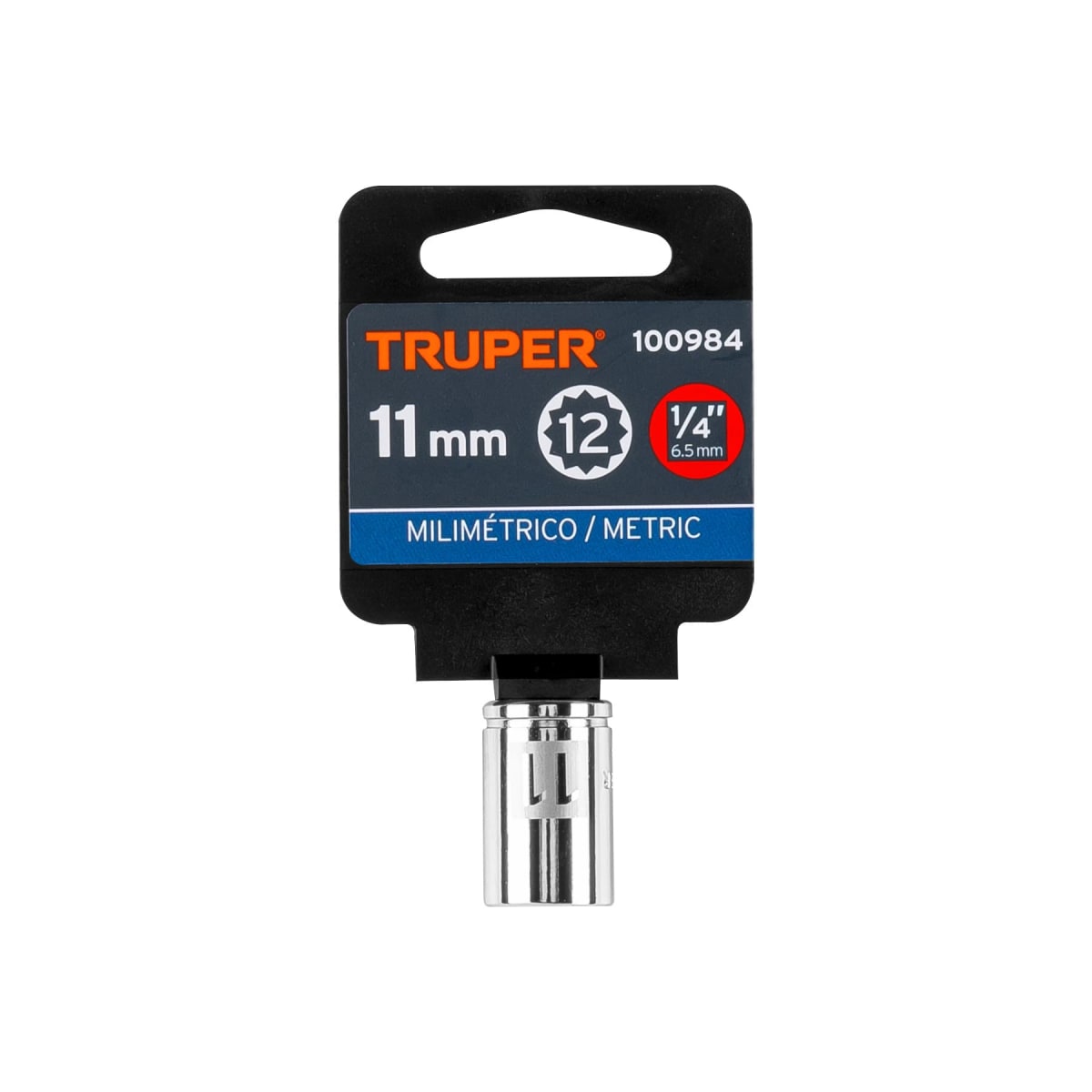 Dado poligonal encastre 1/4´´ de 11 mm, Truper4