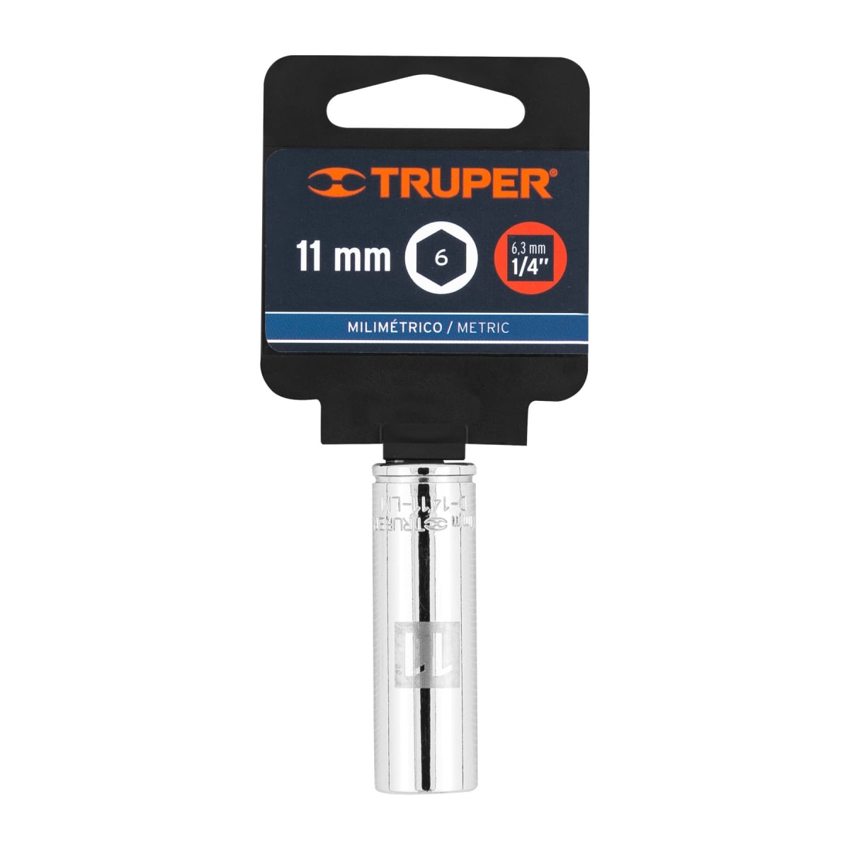 Dado tubular hexagonal encastre 1/4'' de 11 mm Truper4