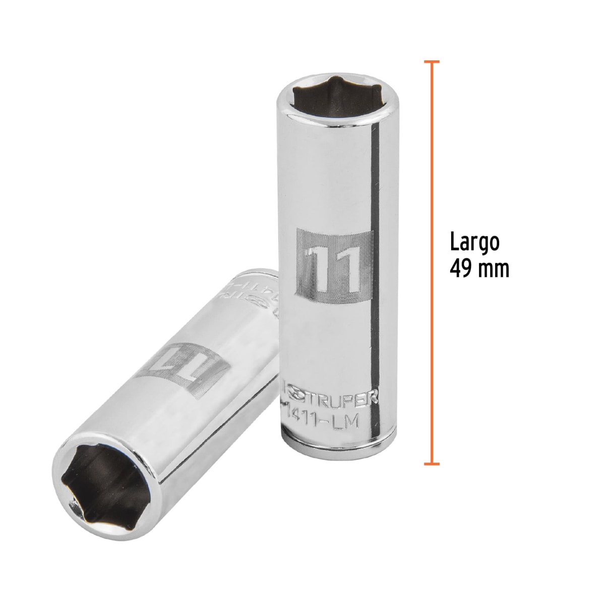 Dado tubular hexagonal encastre 1/4'' de 11 mm Truper3