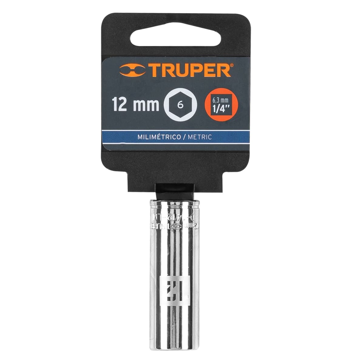 Dado tubular hexagonal encastre 1/4'' de 12 mm Truper4