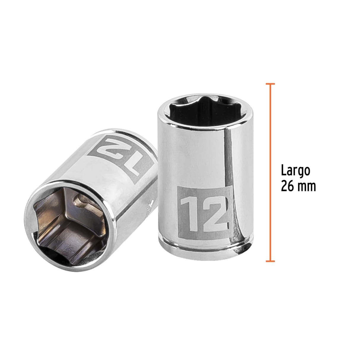 Dado hexagonal encastre 1/4'' de 12 mm. truper3