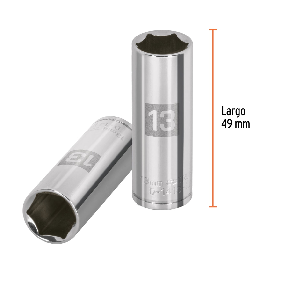 Dado tubular hexagonal encastre 1/4'' de 13 mm Truper3