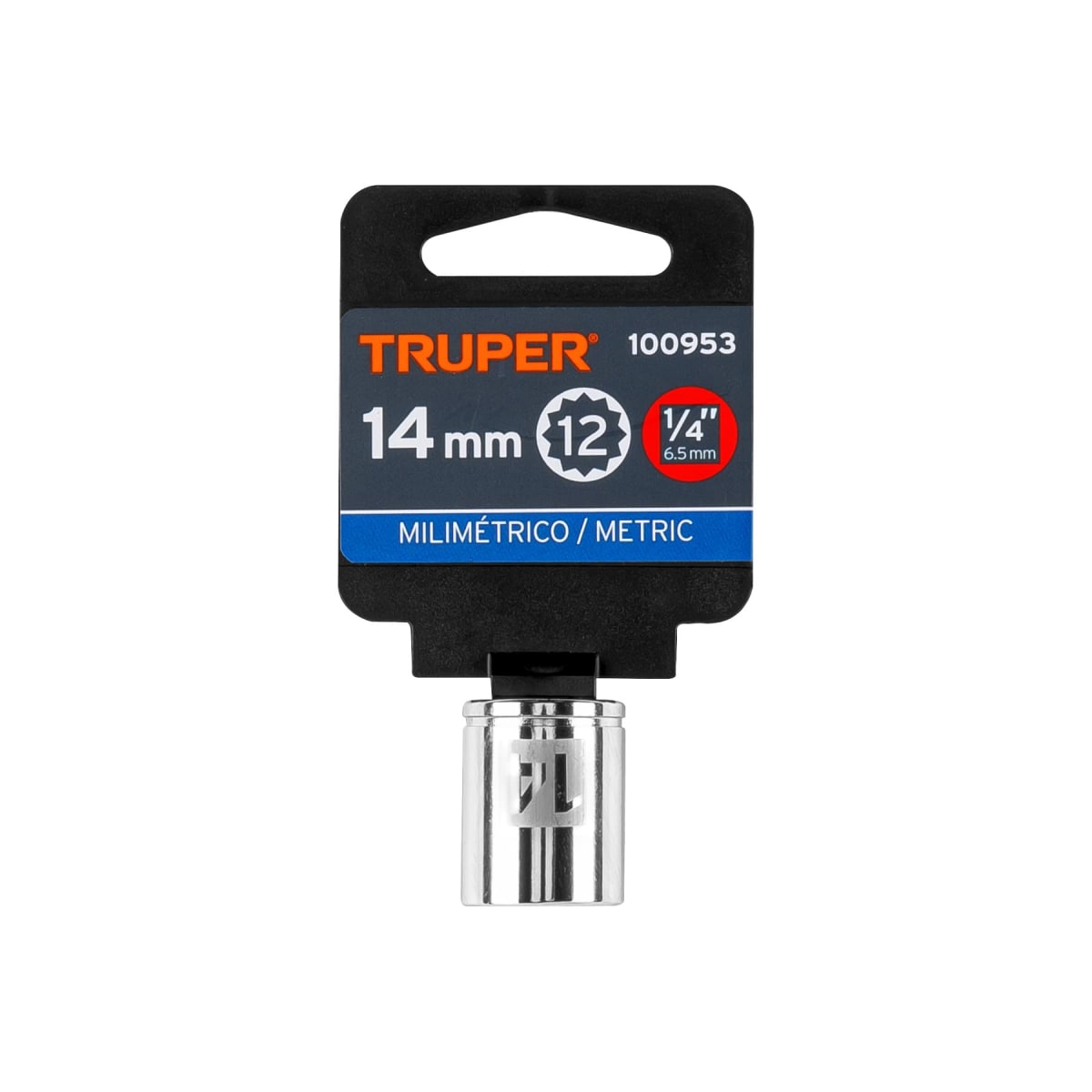 Dado poligonal encastre 1/4'' de 14 mm Truper4