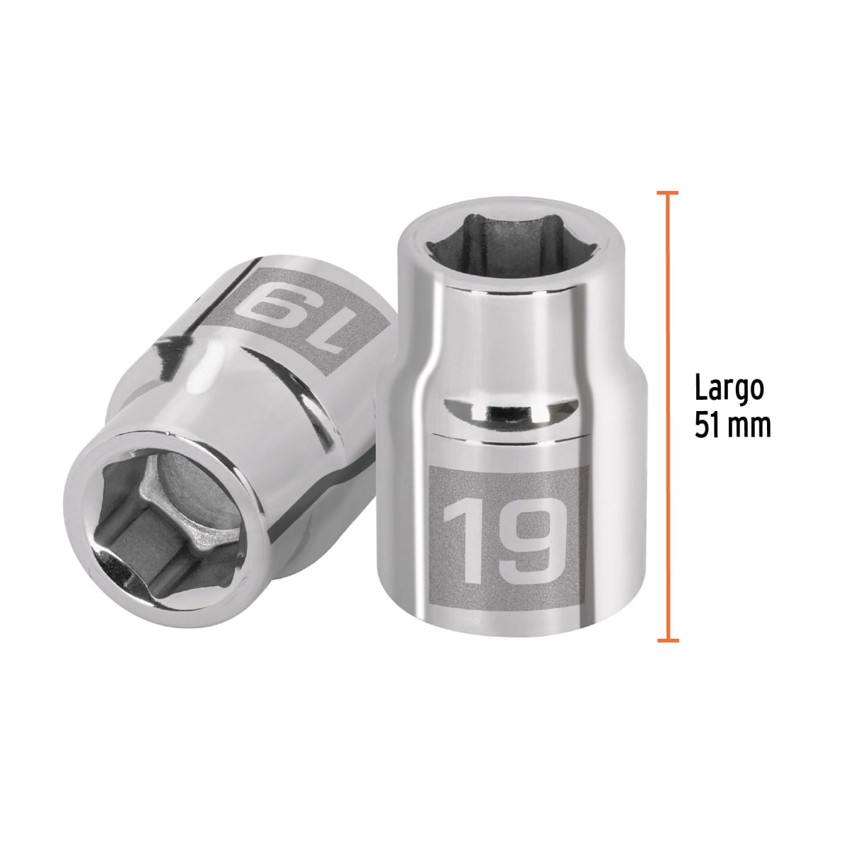 Dado hexagonal encastre 3/4´´ de 19 mm, Truper3