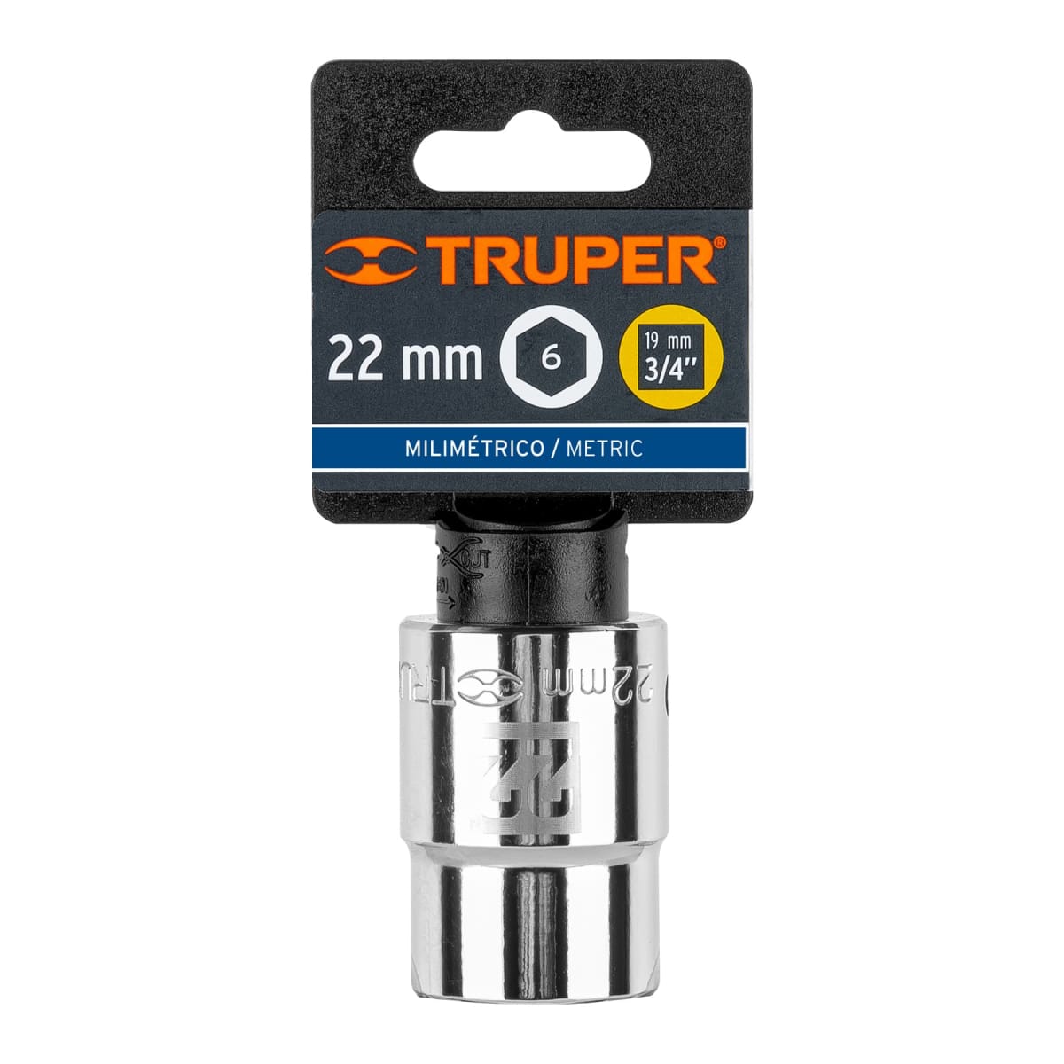 Dado hexagonal encastre 3/4´´ de 22 mm, Truper4