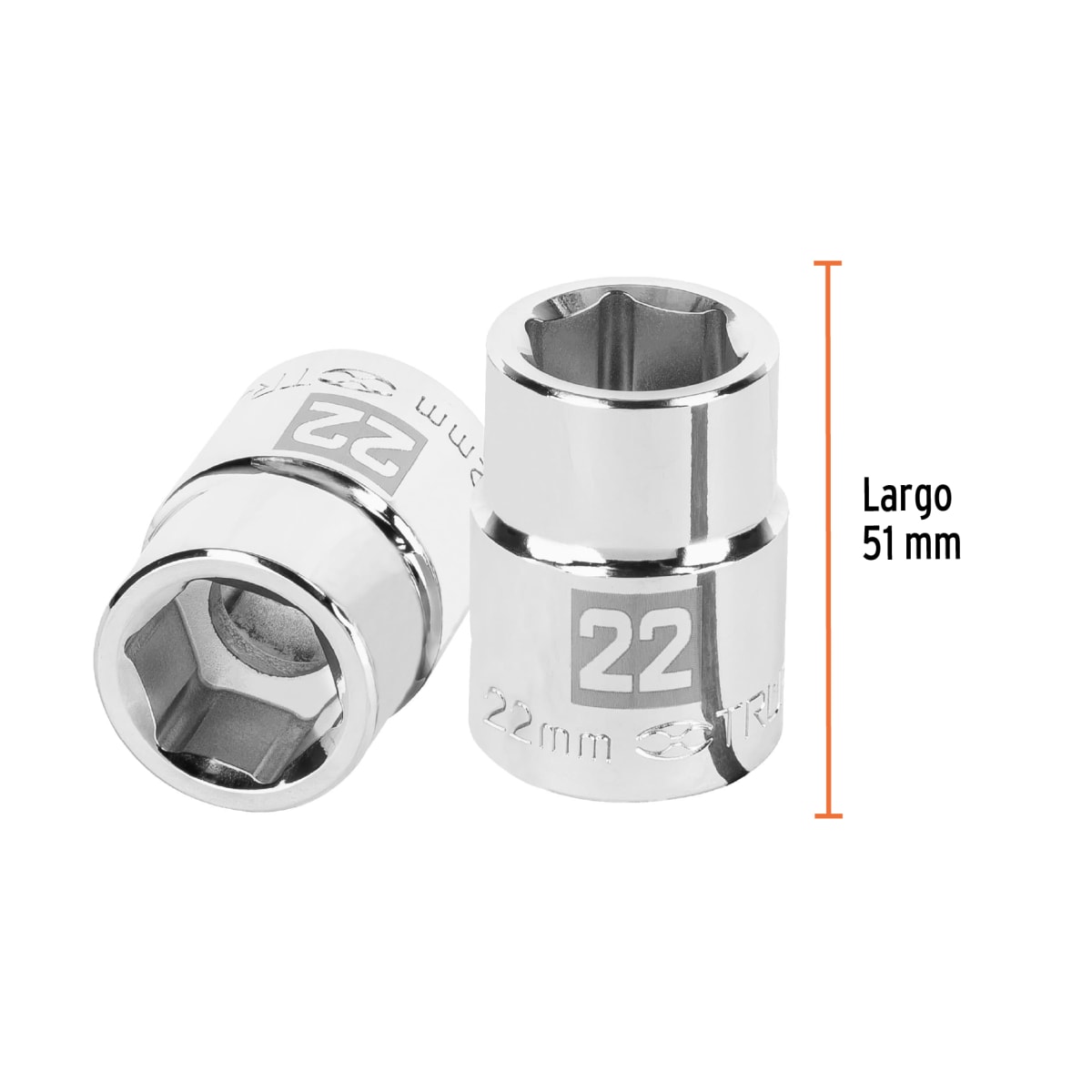 Dado hexagonal encastre 3/4´´ de 22 mm, Truper3