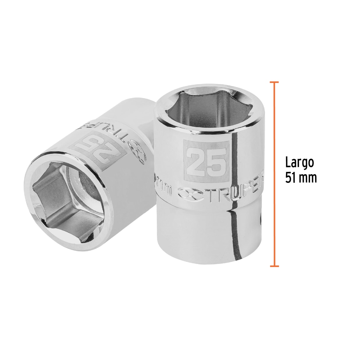 Dado hexagonal encastre 3/4´´ de 25 mm, Truper3