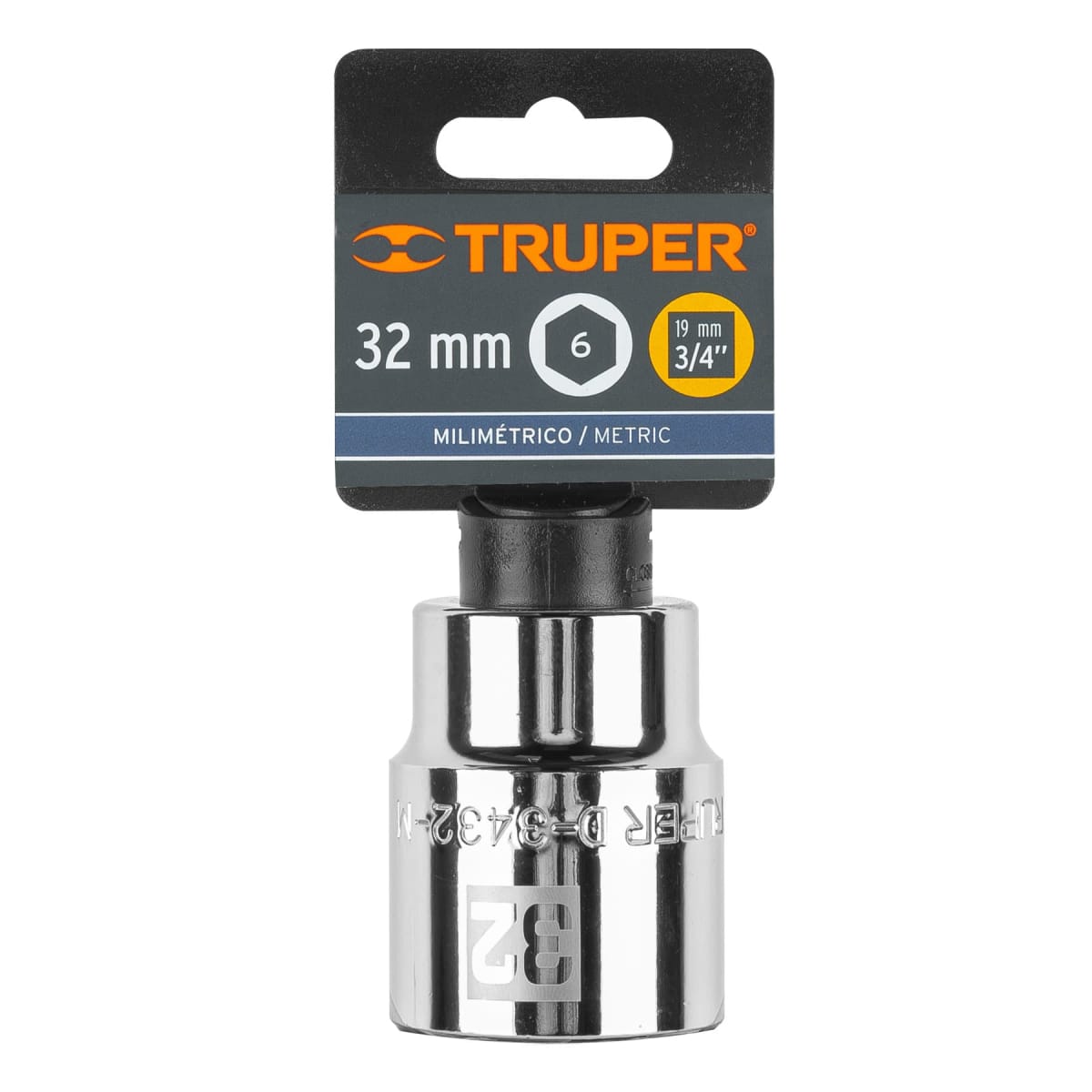 Dado hexagonal encastre 3/4´´ de 32 mm, Truper4